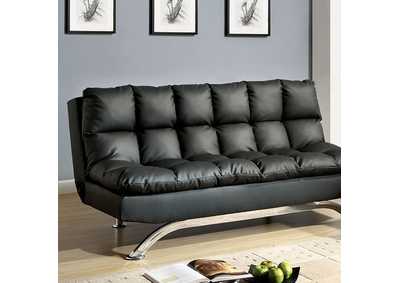 Image for Aristo Black Futon Sofa