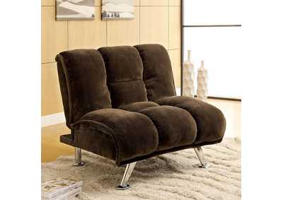 Marbelle Dark Brown Chair,Furniture of America