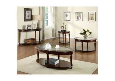 Granvia Dark Cherry Sofa Table,Furniture of America