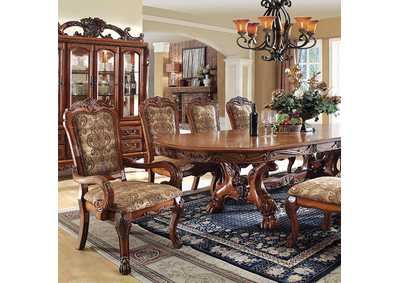 Medieve Antique Oak Formal Dining Table