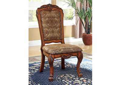 Medieve Antique Oak Side Chair [Set of 2],Furniture of America