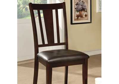 Bridgette Espresso Side Chair [Set of 2],Furniture of America