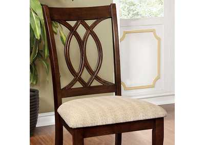 Carlisle Brown Cherry Side Chair [Set of 2],Furniture of America