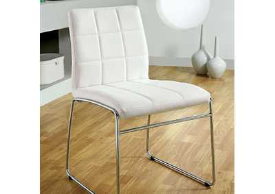 Kona White Side Chair [Set of 2],Furniture of America