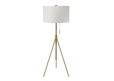 Image for Zaya Stained Gold Floor Lamp