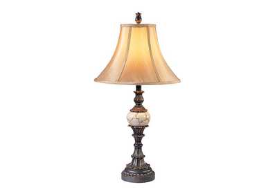 Rosalie Antique Black Table Lamp [Set of 2]