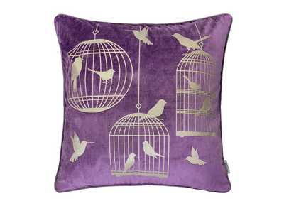 Rina Purple Accent Pillow