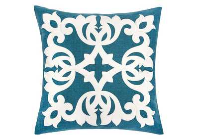 Trudy Teal Accent Pillow