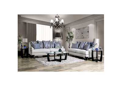 Sisseton Light Gray Sofa,Furniture of America