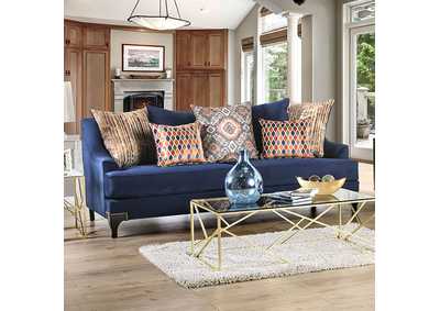 Sisseton Navy Sofa,Furniture of America