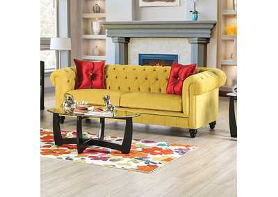 Eliza Royal Yellow Sofa,Furniture of America
