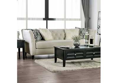 Monaghan Ivory Sofa,Furniture of America