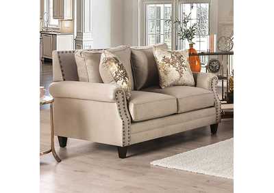Image for Briana Beige Loveseat
