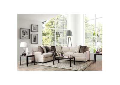 Alisa Ivory Sectional,Furniture of America