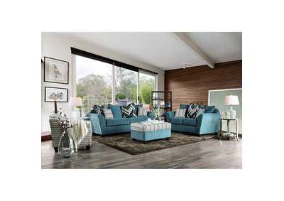 River Turquoise Loveseat