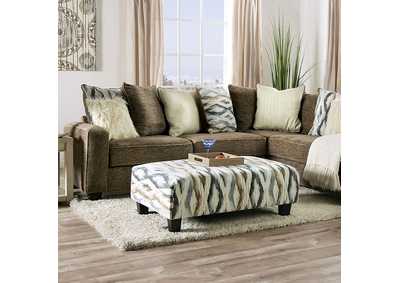Kempston Brown Sectional,Furniture of America