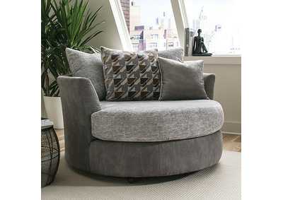 Image for Alannah Light Gray Swivel Chair