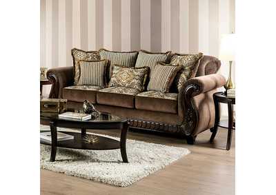 Joselyn Brown Sofa,Furniture of America
