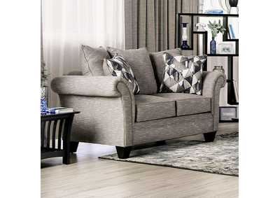 Shelly Gray Loveseat,Furniture of America
