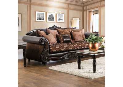 Elpis Brown Sofa,Furniture of America