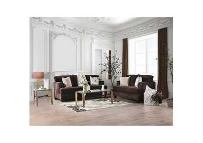 Brynlee Chocolate Sofa,Furniture of America