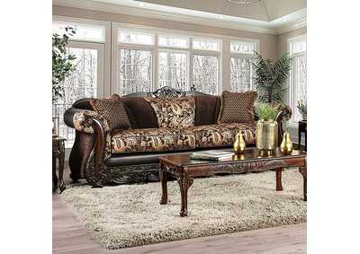 Newdale Brown Sofa,Furniture of America