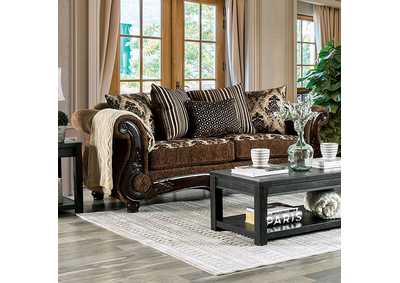 Tilde Brown Sofa,Furniture of America