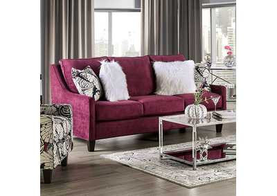Jillian Plum Sofa,Furniture of America