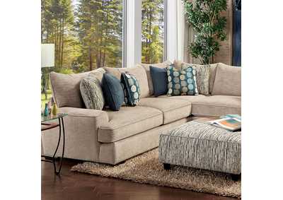 Eastleigh Tan Sectional,Furniture of America