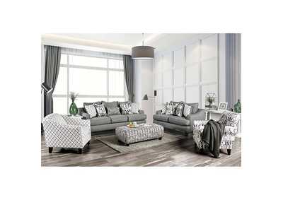 Verne Bluish Gray Sofa,Furniture of America