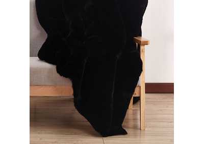 Caparica Black Throw Blanket
