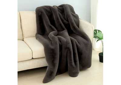Caparica Charcoal Throw Blanket