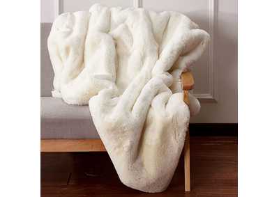 Image for Caparica Off-White Throw Blanket