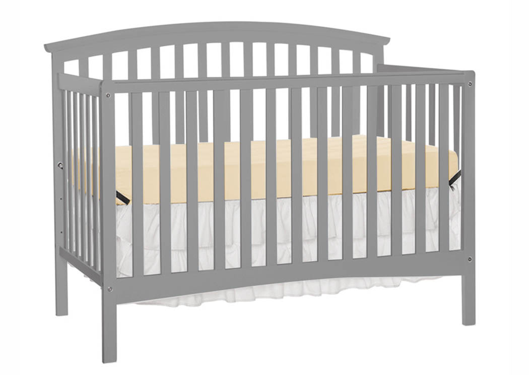 Fordham Gray Convertible Crib w/Toddler Gate,Furniture World Distributors