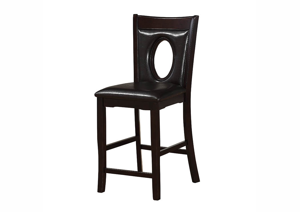 Espresso Counter Height Dining Chair (Set of 2),Furniture World Distributors
