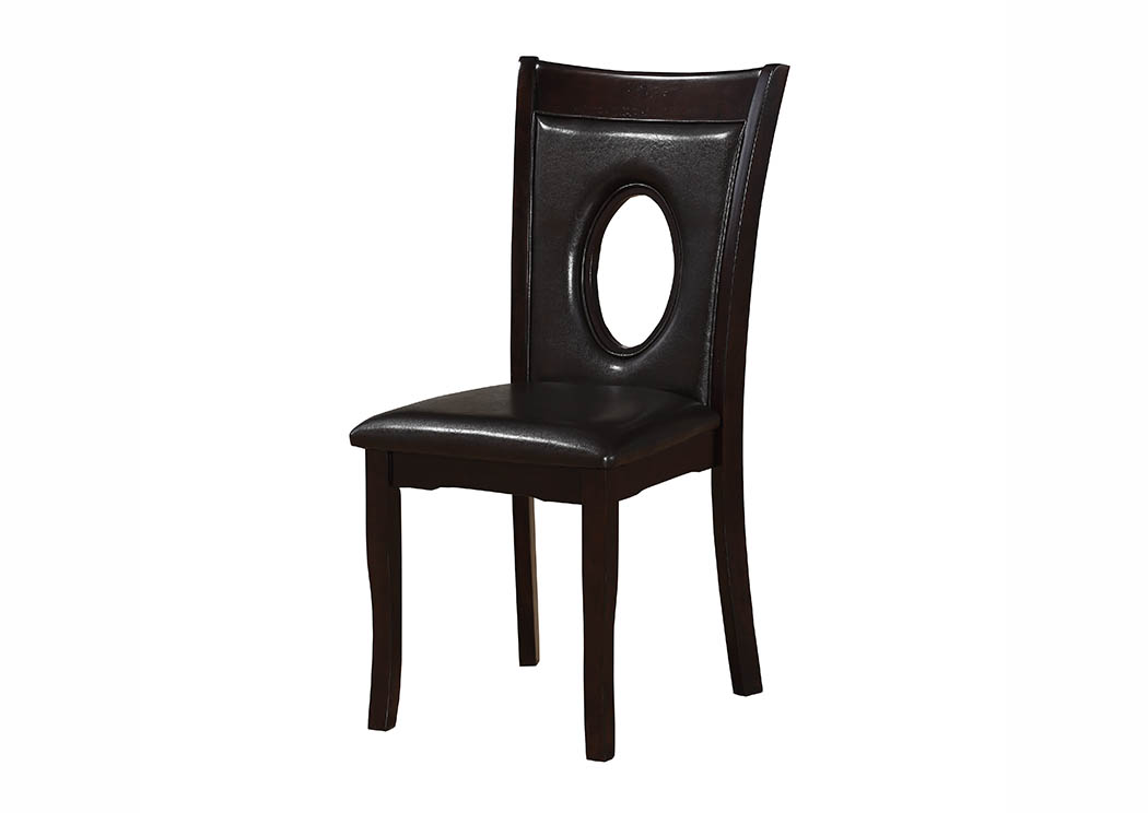 Espresso Upholstered Dining Chair (Set of 2),Furniture World Distributors