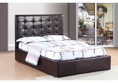 Image for Brown Upholstered King Lift Bed