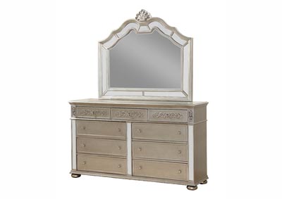 Image for Silver Dresser w/Mirror Accents