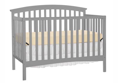 Fordham Gray Convertible Crib w/Toddler Gate
