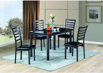Image for Black Metal Side Chair (Set of 4)