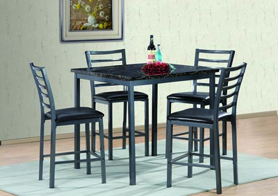 Image for Black Metal Counter Height Chair (Set of 4)