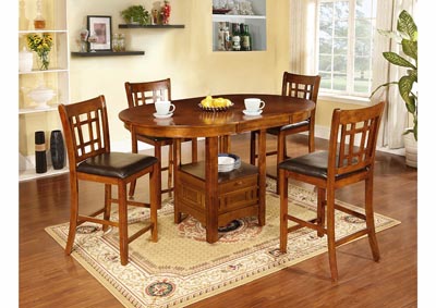 Image for Oak Counter Height Table w/18' Leaf