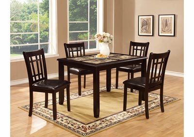 Image for Espresso Dinette Table w/4 Chairs (5 PC)