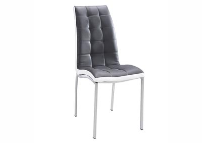 Image for Gray/White Upholstered Dining Chair (Set of 2)