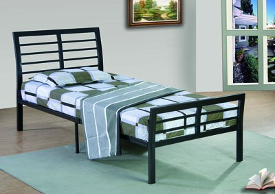 Image for Gun-Metal Gray Metal Twin Bed