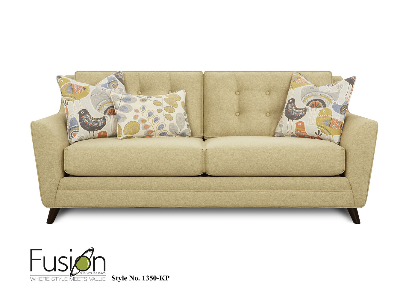 Wexler Willow Sorrell Brown Sofa,Fusion Furniture Inc