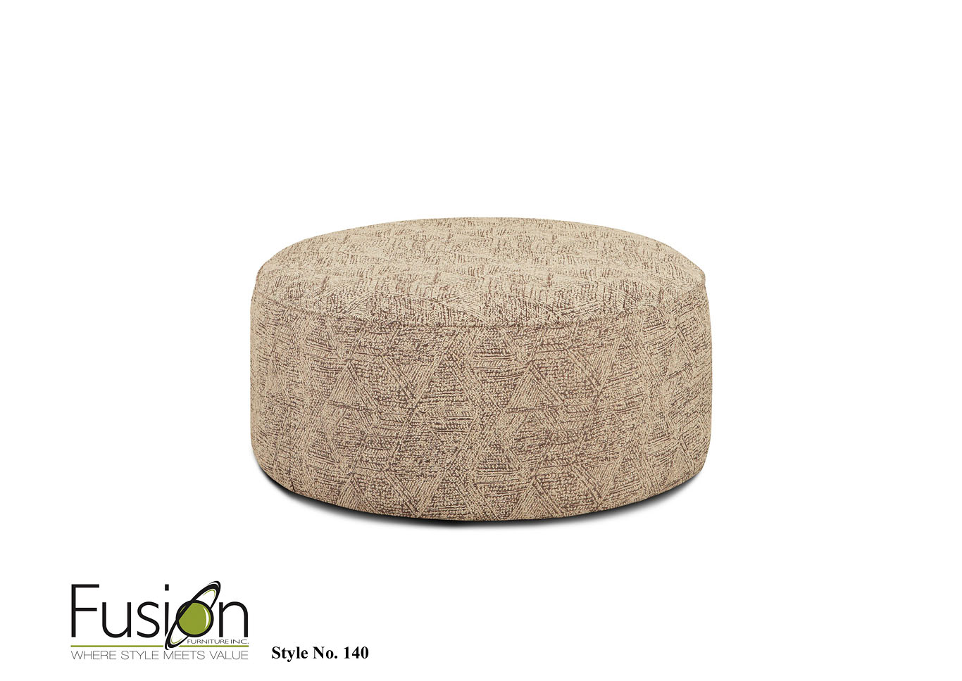 Sullivan Cigar Anokhi Mocha Cocktail Ottoman,Fusion Furniture Inc