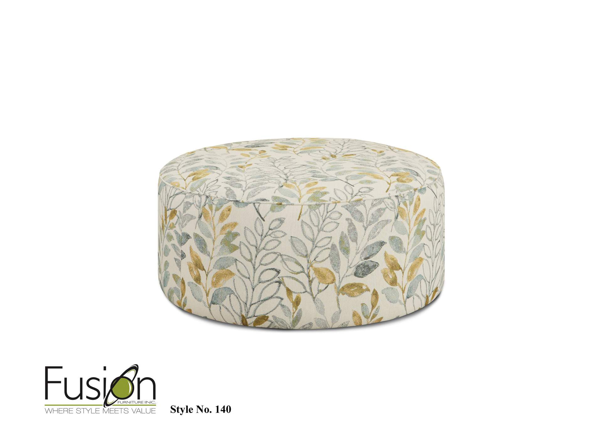 Thrillist Fog (Sustain) Beldam Ocean Cocktail Ottoman,Fusion Furniture Inc