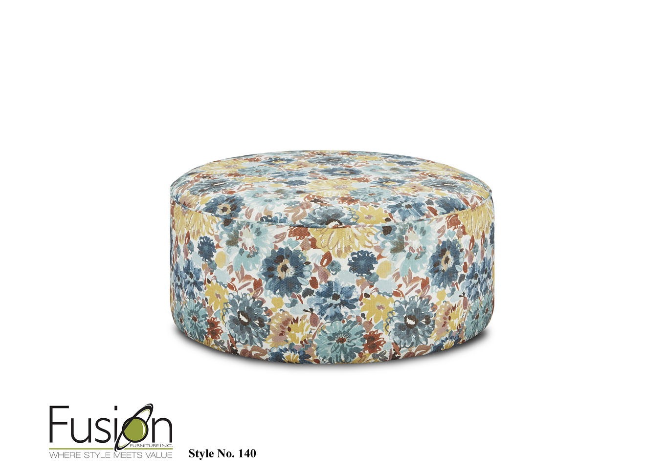 Barnabas Oat Cultured Pearl Cocktail Ottoman,Fusion Furniture Inc