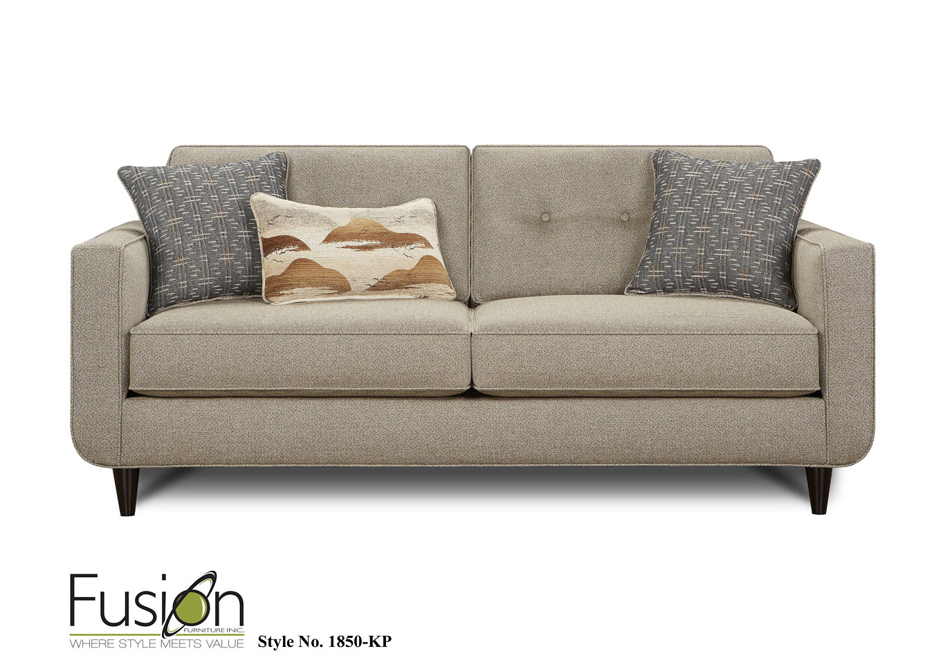 Jolene Stone Jolene Stone Sofa,Fusion Furniture Inc